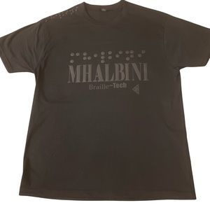 MHALBINI BLACK ON BLACK “BRAILLE~TECH”